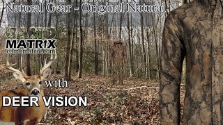 Natural Gear - Original Natural hunting camo with simulated deer vision on 14 backgrounds