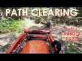 Path clearing with a kubota bx23s  part 1  reupload  fixed audio.