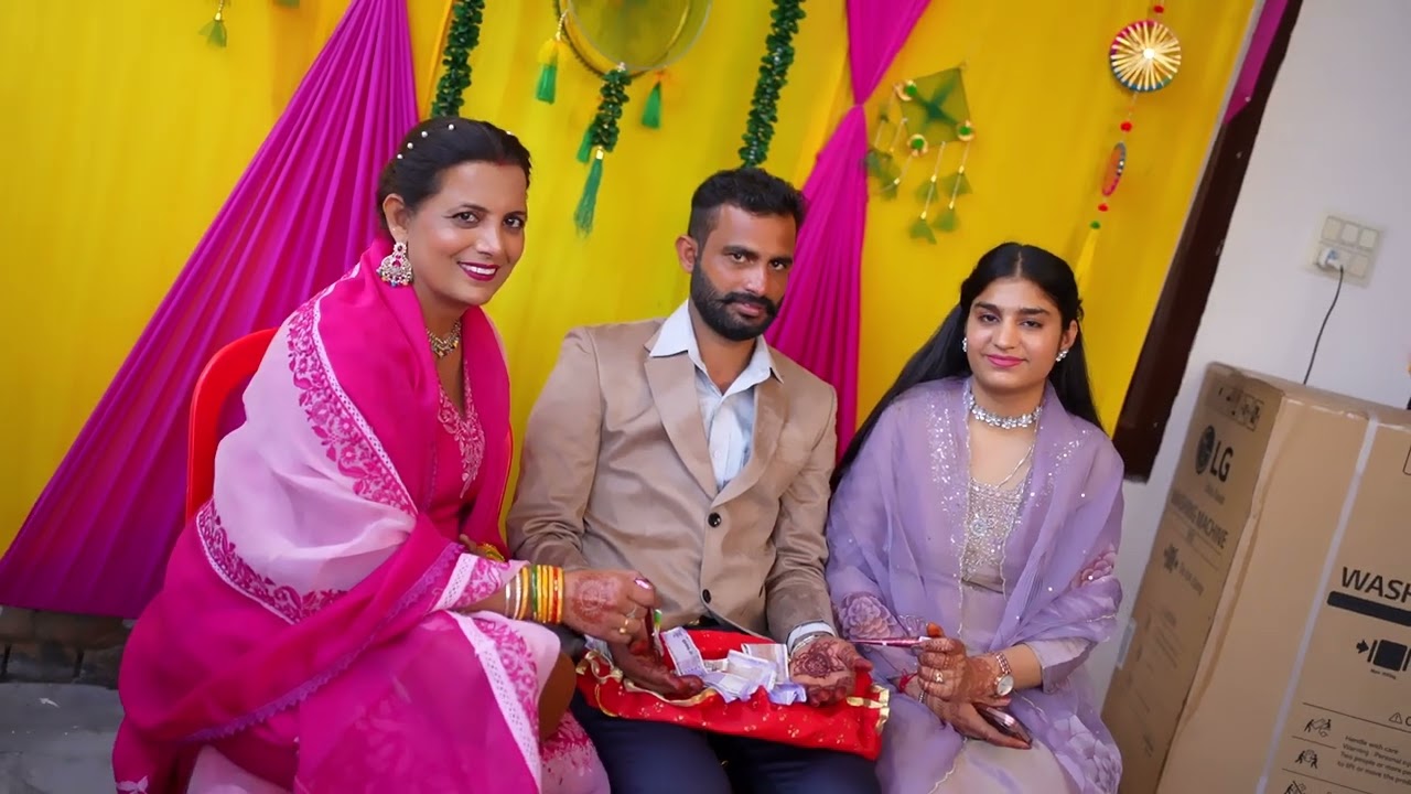 Junesh kumar with Sonam kamboj Same day Freinds photography 9417425062