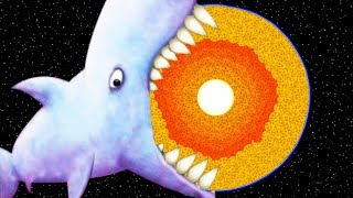 МАЛЕНЬКАЯ РЫБКА Tasty Blue #18 Самая Большая Акула проглотила Землю и золотую рыбку с дельфином