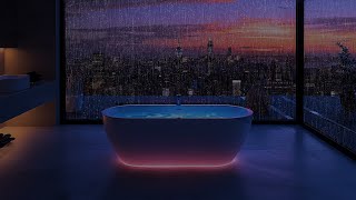Soft Piano Music with Rain & Thunder Sounds for Sleep or Relaxation  - 8 Hours