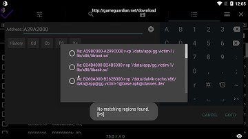 75.0: Fast go to for some regions in memory editor - GameGuardian
