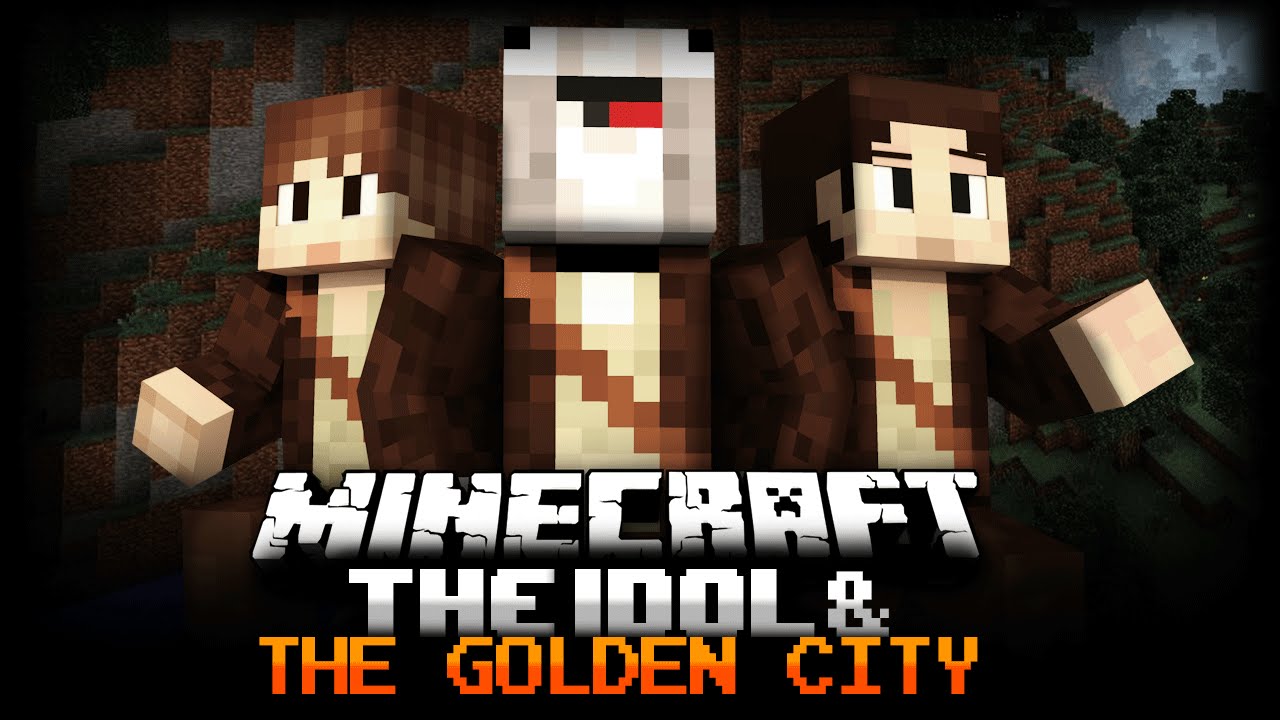 Minecraft 'The Idol & The Golden City' Adventure Map w/ Friends Part 1/3
