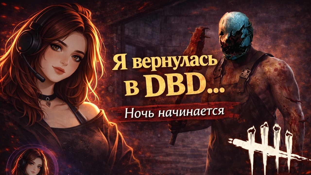 🥰СТРИМ общаемся и играем ночью в Dead by Daylight🔪 Заказ музыки (КЛИПЫ)😊 Девушка играет 🎮🔥