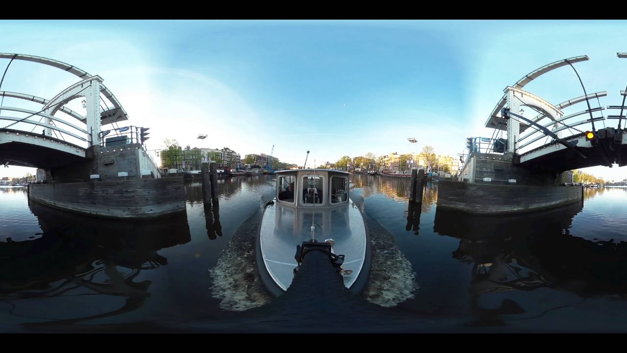 VR 360 AMSTERDAM CANAL Boat tour with www.sloepvrienden.nl - YouTube