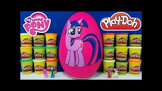 GIANT TWILIGHT SPARKLE Surprise Egg Play Doh - My Little Pony Toys Frozen Minecraft