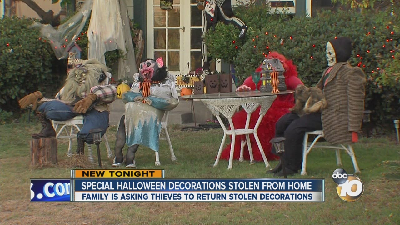 Special Halloween decorations stolen from home YouTube
