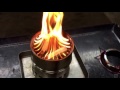 ウッドストーブ　無煙の二次燃焼を見たくて。