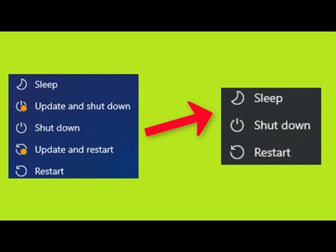 How To Remove - " Update And Shutdown " -How To Remove " Update And Restart " Option - Windows 11