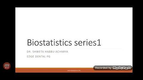 Types of Data - Biostatistics - Dr. Shweta Habbu Acharya