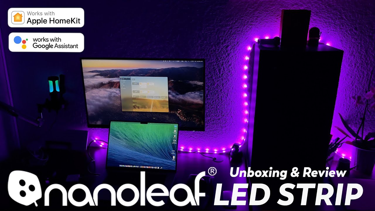 Nanoleaf Essentials Lightstrip Kit - The Best New HomeKit LED strip ! -  YouTube