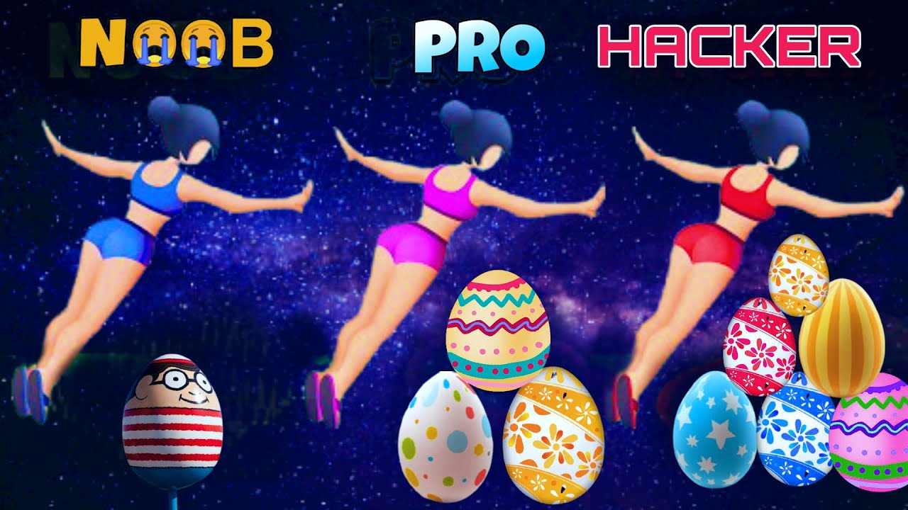 NOOB vs PRO vs HACKER in Flip Jump Stack। (Android,ios) Gameplay Walkthorugh। TeamMiH