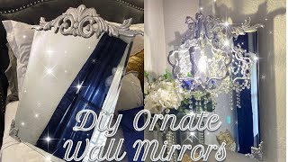 How to: DIY Ornate Wall Mirrors / Lowe’s Hack / RH Inspired/ Affordable & Easy / Room Decor Ideas