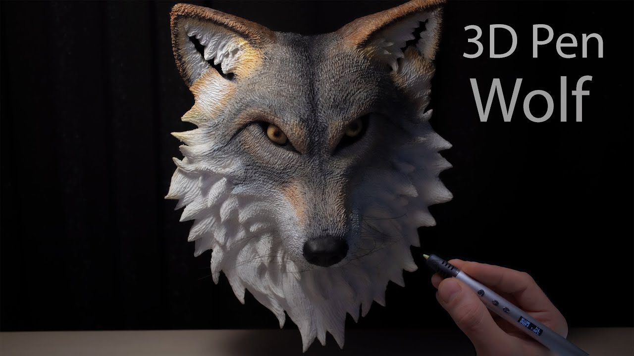 3D pen] Making a tiger. 