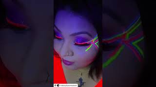 GLOW IN DARK ⚡️ eyeliners by #voho starting for ₹345 only! #smudgeproof #glowindark #makeupshorts