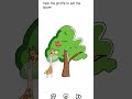 brain out level 20 solution - help the giraffe to eat the apple!