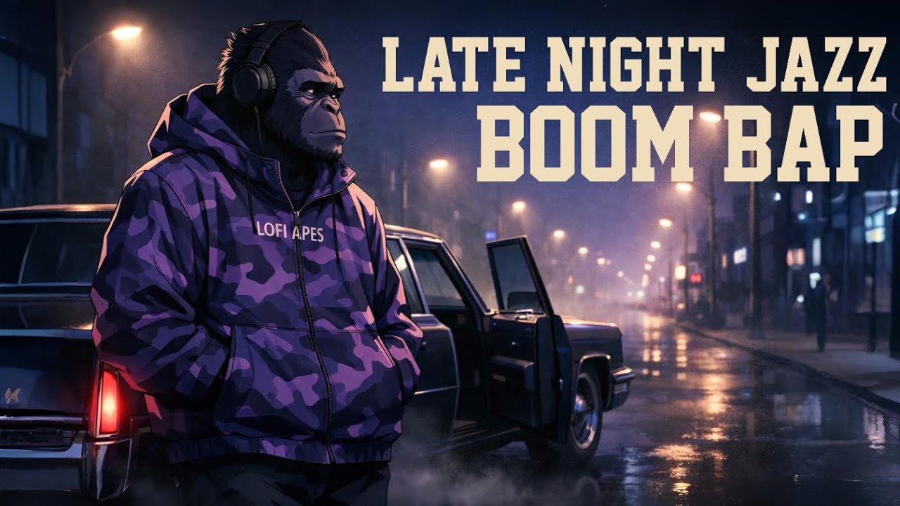Late Night Jazz Boom Bap 🌌 Warm 90s Hip-Hop for Long Drives