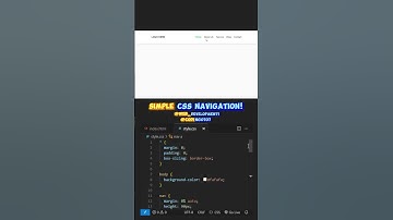 How to Make a Stylish Navigation Menu? Super Easy! 💻