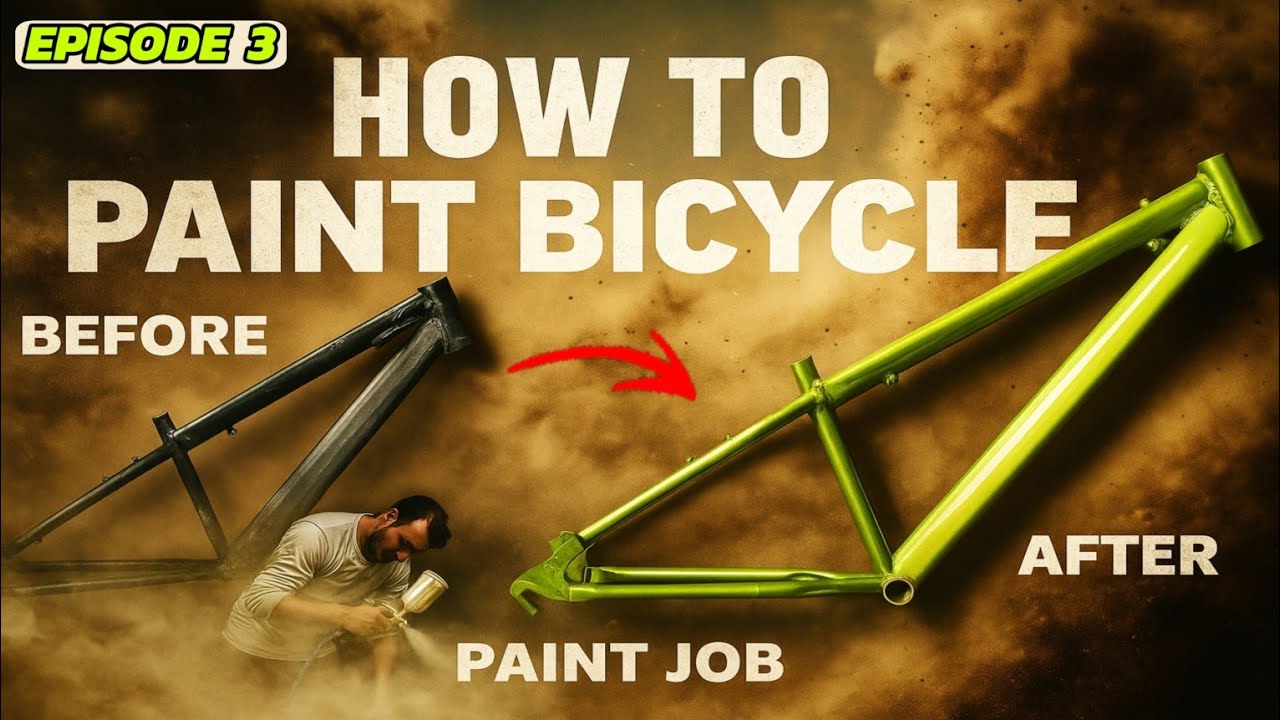 "Episode 3" Of Making Custom Build Bicycle🤯🛠️ | How To Paint Bicycle Frame 💯 | 