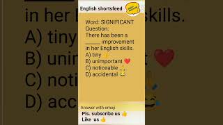 Daily English Vocabulary Quiz | SIGNIFICANT | GRE & TOEFL Prep