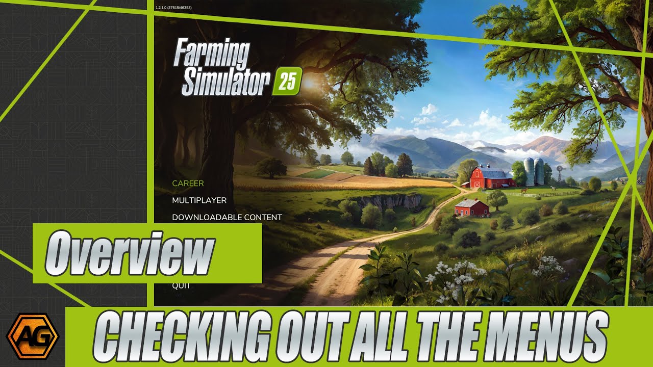 Overview - Every Menu in Farming Simulator 25 - YouTube