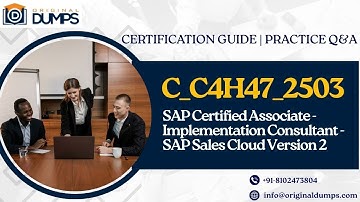 "C_C4H47_2503 Exam Prep | Sample Q&A + Quick Guide to SAP Sales Cloud V2"