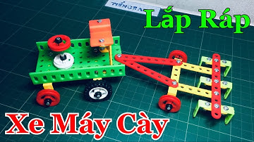 Hướng dẫn cách lắp ráp mô hình Xe Máy Cày đơn giản ( How To Assemble A Toy Tractor ) | Tiến Crazy