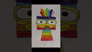 Sprunki OC Number block Seven Color Correction Magic Game Challenge #sprunki #numberblocks #oc #art
