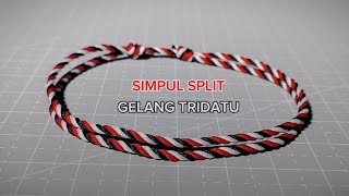 Cara Simpul Split Gelang Tridatu