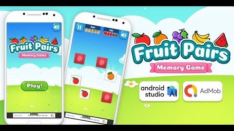 Fruit Pairs - Memory Game Android Studio Project with AdMob Ads + Ready to Publish