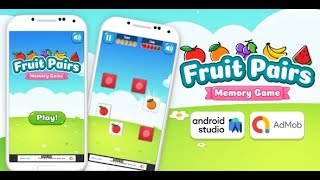 Fruit Pairs - Memory Game Android Studio Project with AdMob Ads + Ready to Publish screenshot 4