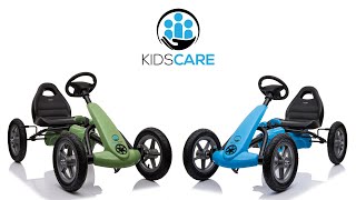Karturi pentru copii cu pedale, roti gonflabile, frana de mana si scaun reglabil Kidscare