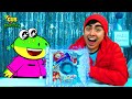 Frozen Ryan’s World Toys! We Fished Out Ryan&#39;s Arctic Adventures Surprise Safe!