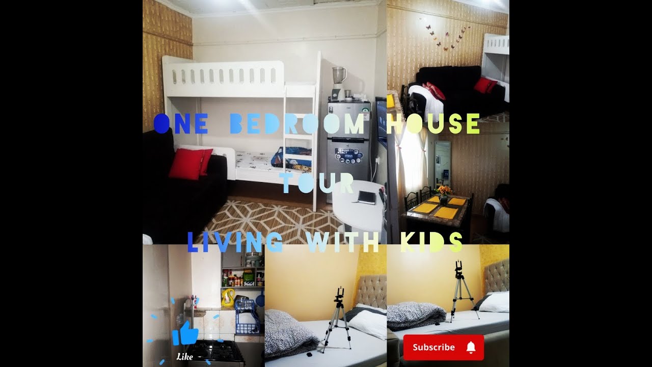 ONE BEDROOM HOUSE TOUR LIVING WITH KIDS