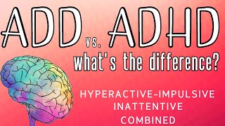 The Difference Between ADD & ADHD, The 3 Subtypes, and Getting an ADHD Diagnosis