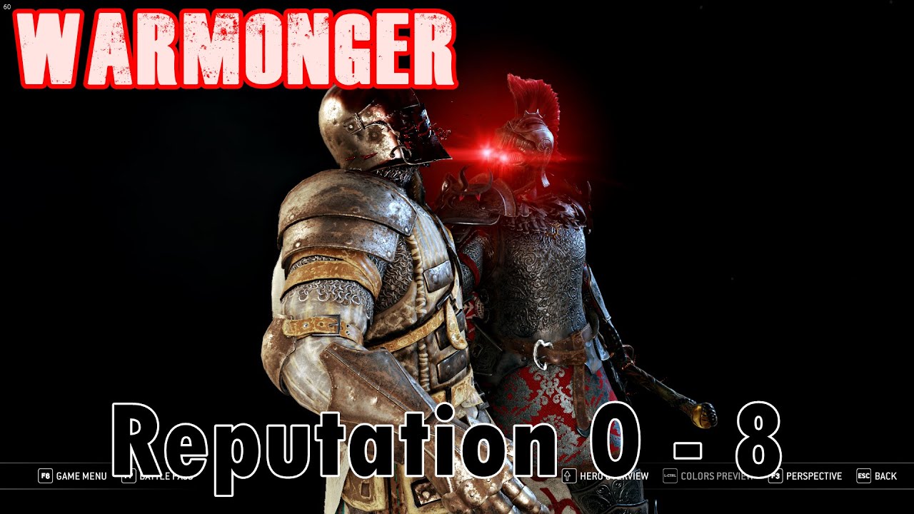 -For Honor- Warmonger Reputation 0-8 Montage best/ fun moments