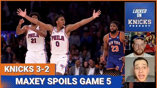 Game 5 Slips Through the Knicks' Fingers After Tyrese Maxey Outduels Jalen Brunson Down the Stretch