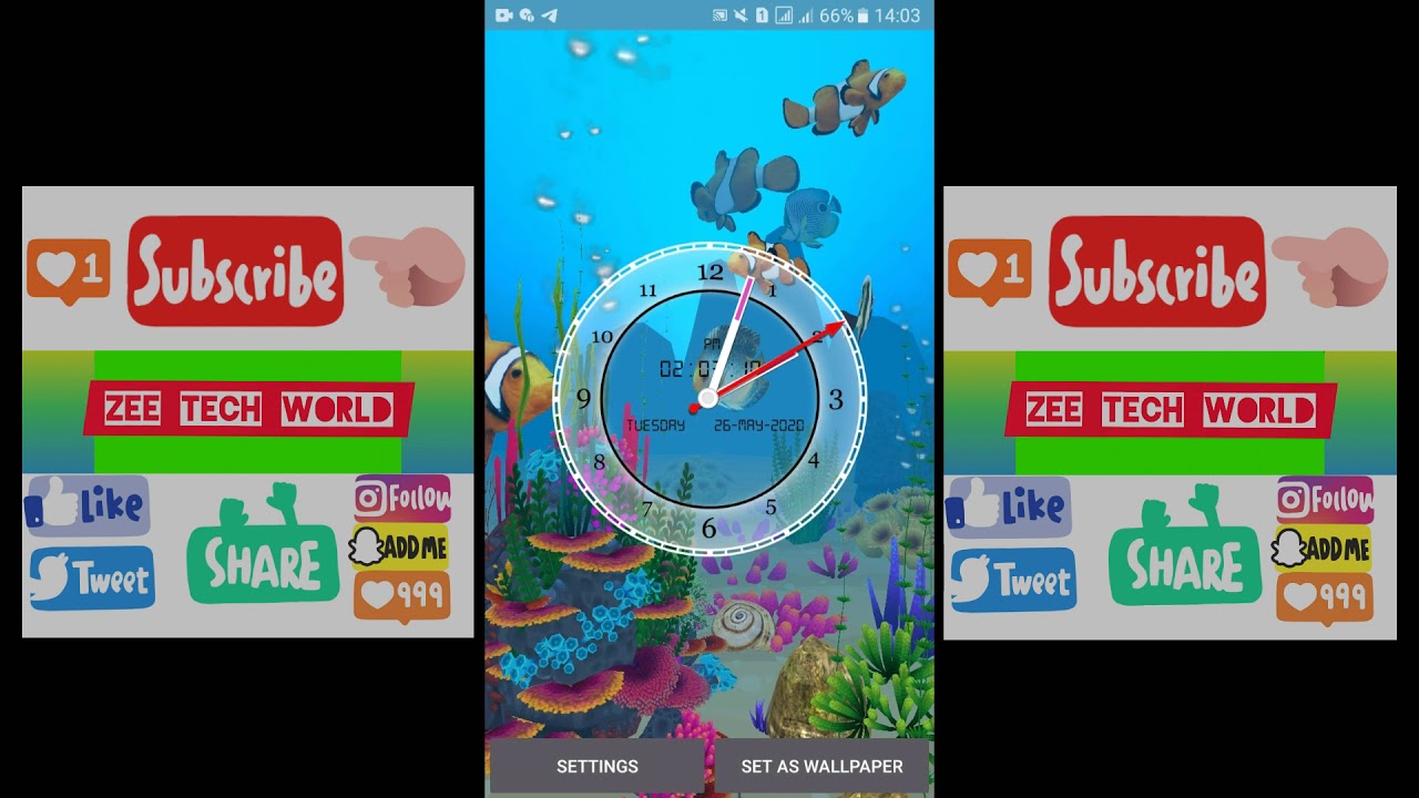 Aquarium fish live wallpaper | Zee tech world