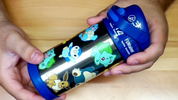 THERMOS FUNTAINER 12 Ounce Stainless Steel Vacuum Insulated Kids Straw  Bottle, Pokemon