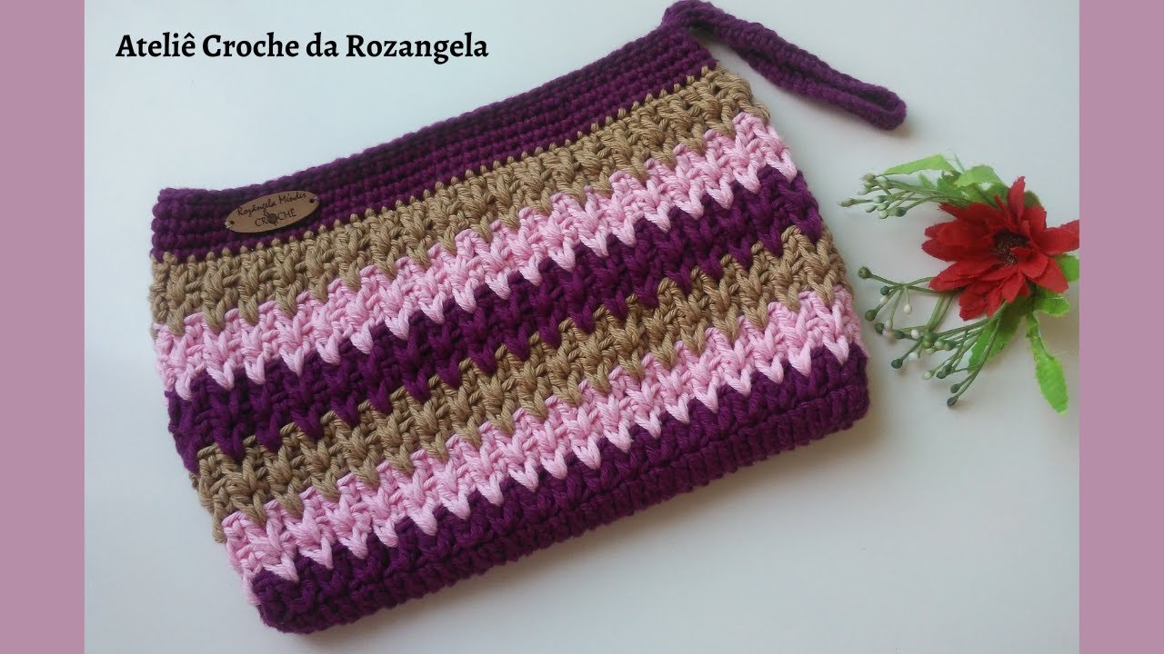 Сумка для туалетных принадлежностей, связанная крючком: сделать ее очень легко и быстро!