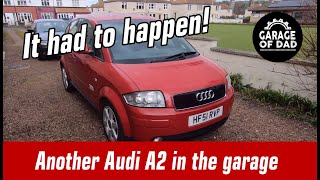 It had to happen  another Audi A2 in the garage