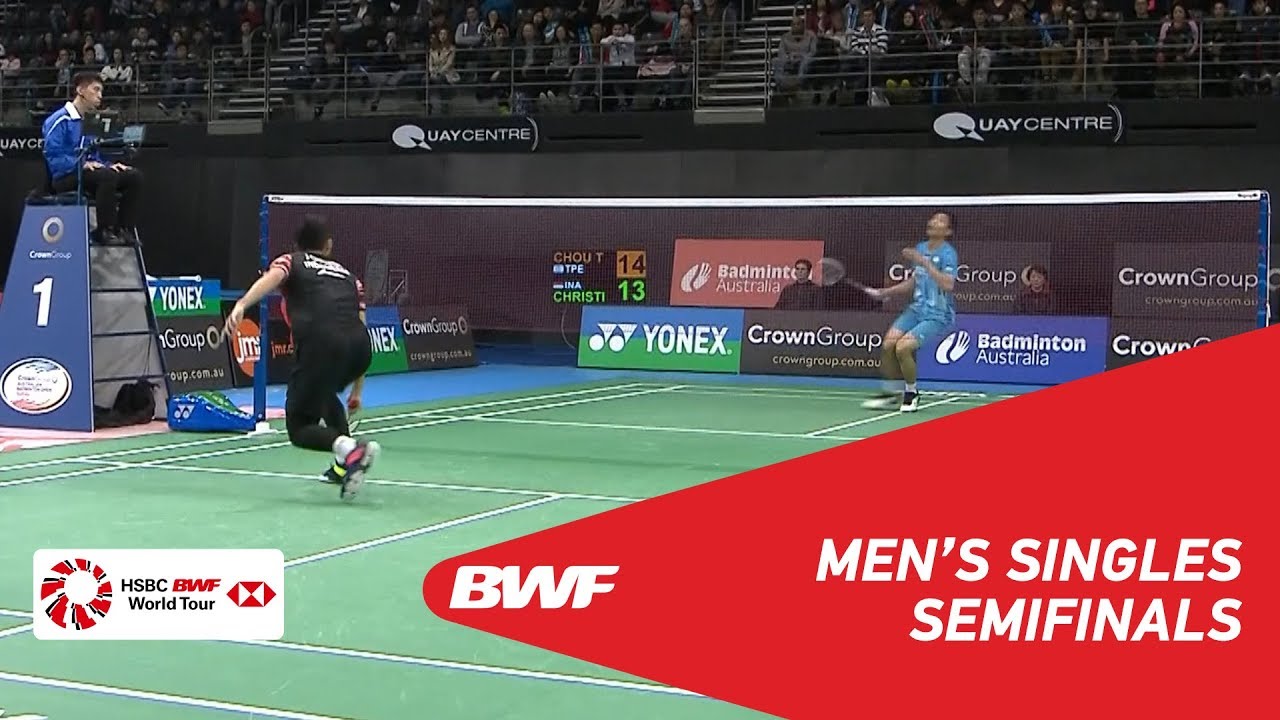 SF | MS | CHOU Tien Chen (TPE) [1] vs. Jonatan CHRISTIE (INA) [3] | BWF 2019