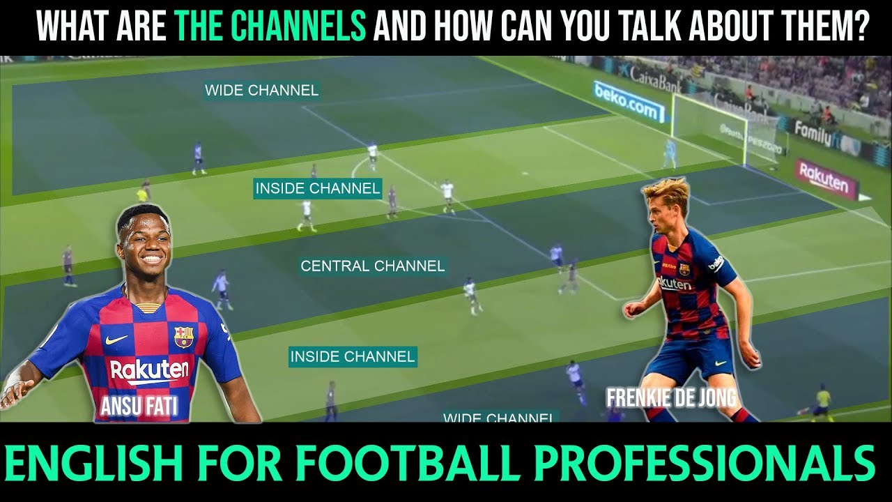 LEARN ENGLISH WITH FOOTBALL - WHAT ARE THE CHANNELS? Barcelona Frenkie De Jong Ansu Fati