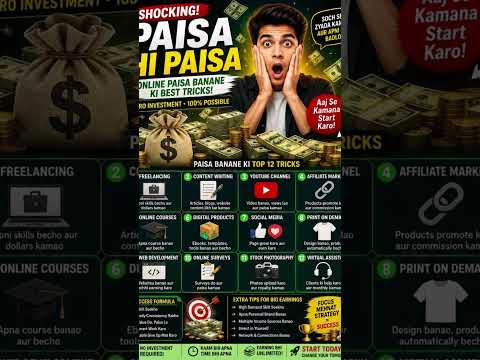 Thumbnail for PAISA HI PAISA 💰12 ONLINE EARNING TRICKS