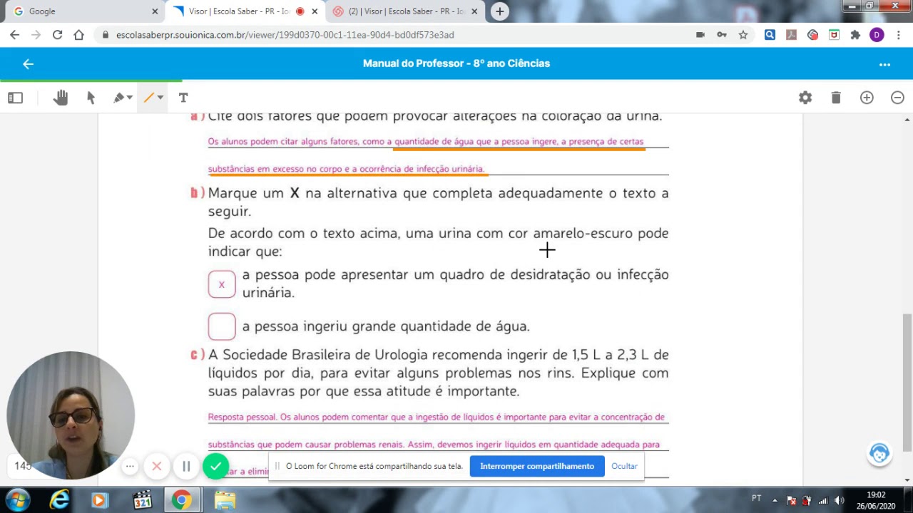 Visor Escola Saber correção dos exercícios 8 ano YouTube