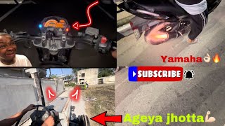 Yamaha fz kita ajj check😜|| sonalika ageya ghr🔥|| new exhaust 🔥👌🏻