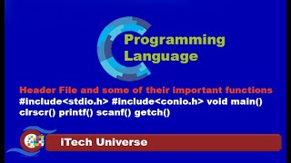 C Language Tutorial 2-Header File and some of their functions