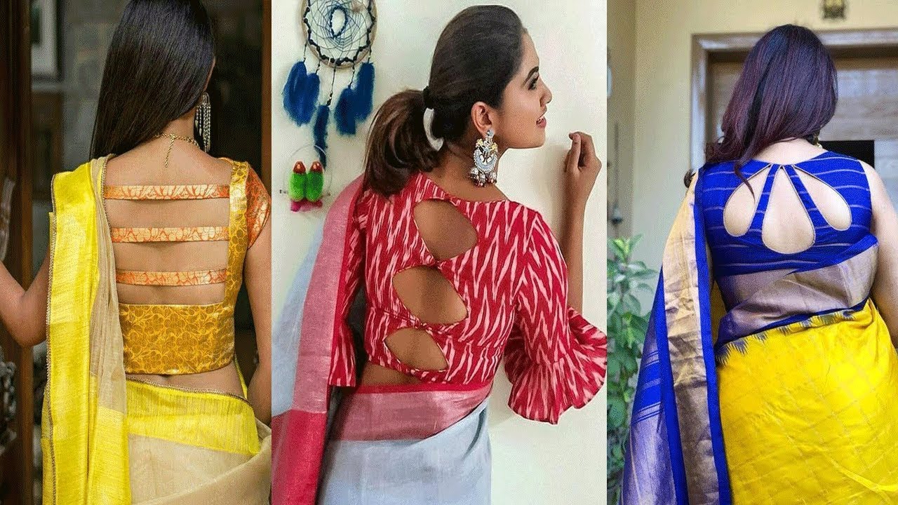 Beautiful Back Neck Designs For Blouse|| Blouse Designs||Latest ...