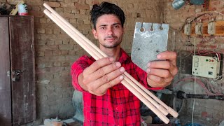 How to make dowel cutter, easy to make dowel cutter.