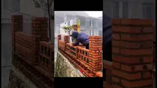 চীনদের  অবিশ্বাস্য ইট গাঁথুনির কৌশল! 🧱 | Unique Chinese Brick Wall Construction Style